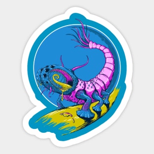 Shrimp Lizard Sticker